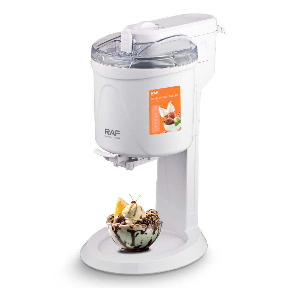 Cross-border Small Pre-cooled Ice Cream Machine 1L Self-made Fully Automatic Household Children DIY Cone Mini Ice Cream Maker