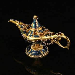 Aladdin's Lamp Russian Wishing Lamp One Thousand and One Nights Blessing Living Room Southeast Asian Style Craft Ornament