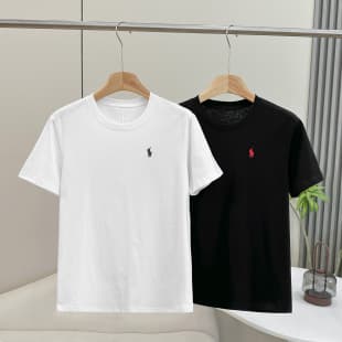 New Cotton Short-Sleeve T-Shirt for Women Summer Pony Logo Trendy Versatile Casual Youth Crew Neck Tee