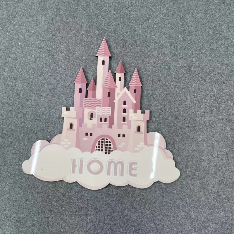 Castle-shaped decorative wall art for bedroom, dining room, children's room, home decor castle 6060