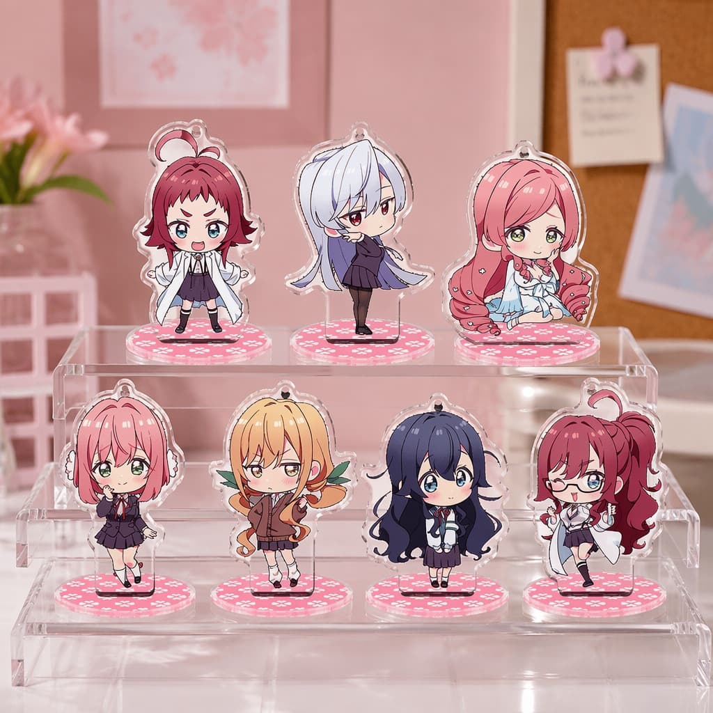 Chibi The 100 Girlfriends Who Really, Really, Really, Really, Really Love You Season 3 Anime Merchandise High-Definition Stand Hanging Charm