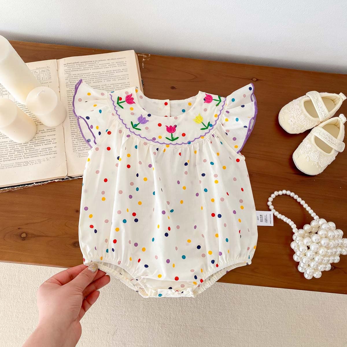 Baby Summer Clothing Korean Style Clothes for Girls, Stylish Thin Romper for Baby Girls, Fashionable Princess Onesie Jumpsuit