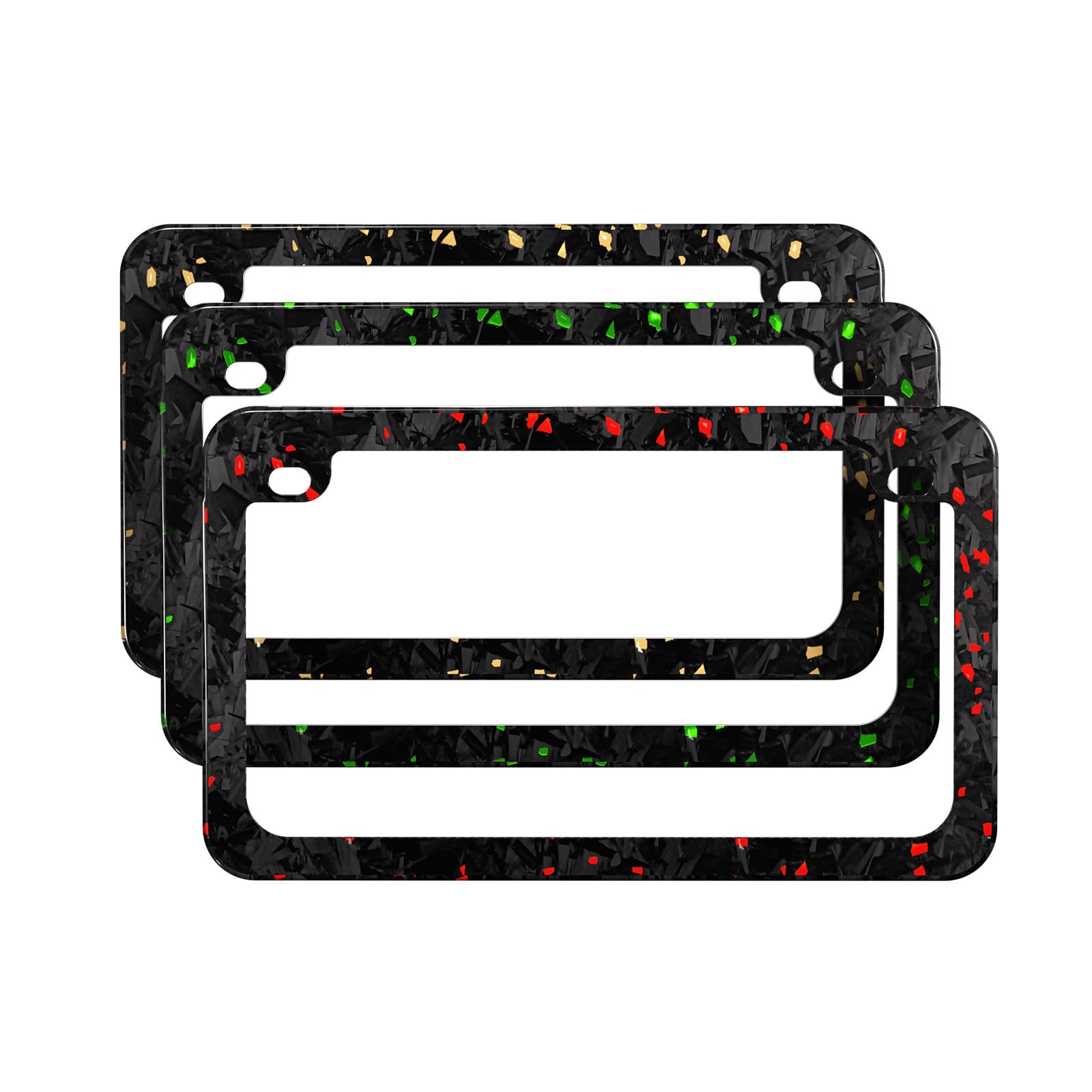 Suitable for forged textured colored motorcycle license plate frames, license plate protectors, and US-spec racing carbon fiber license plate frames.