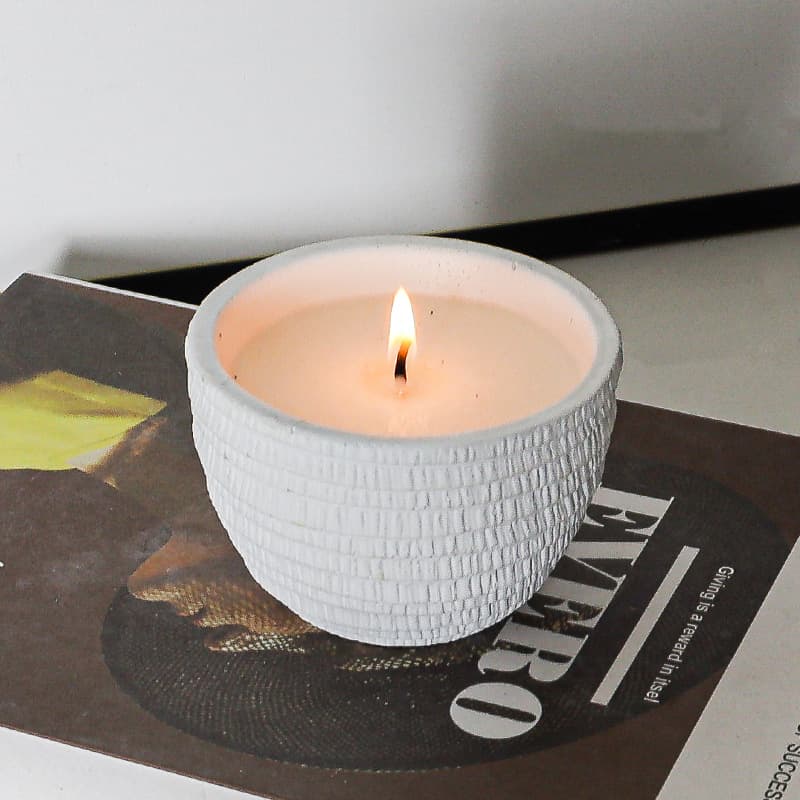 Cross-border Cement French Texture Nordic Style Scented Candle DIY Empty Cup High Aesthetic Craft Home Candle Container