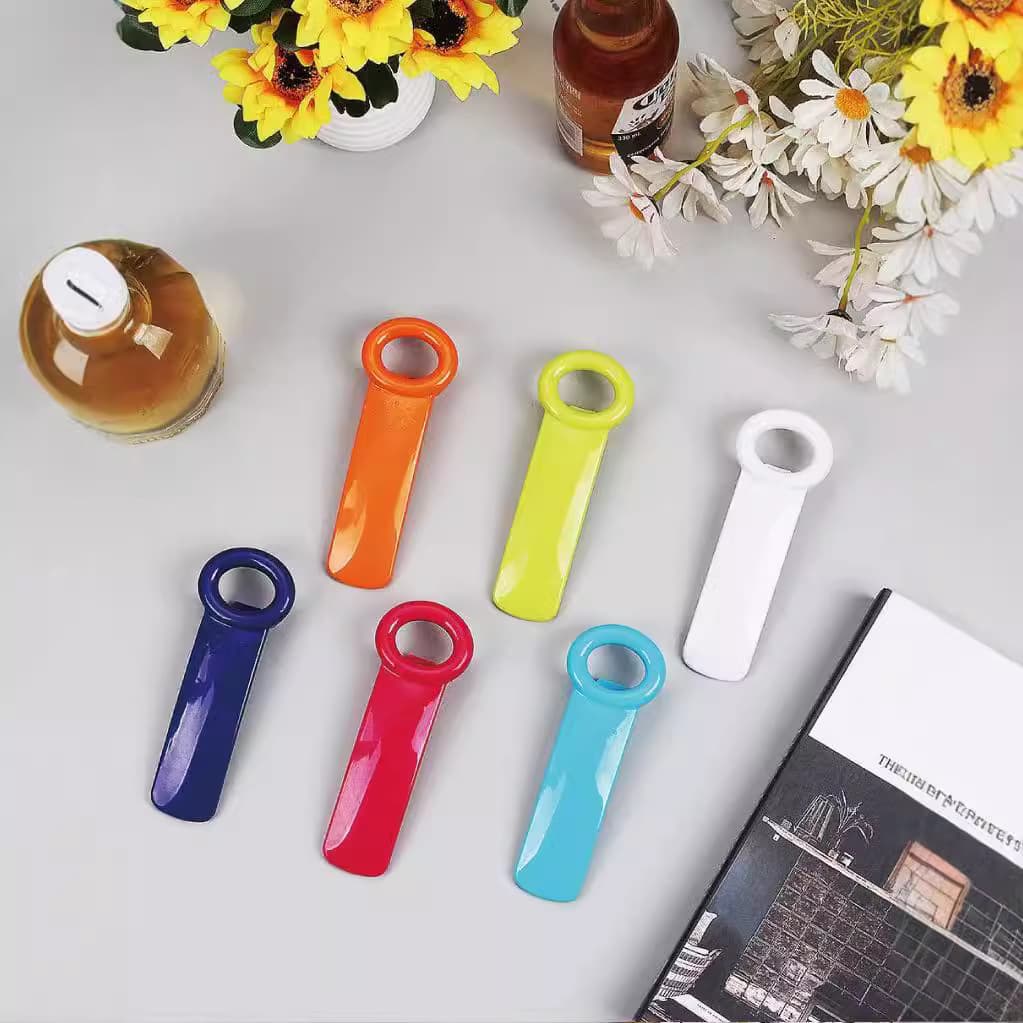 Cross-Border Best-Selling Multi-Function Can Opener Beer Bottle Opener Factory Direct Stock Plastic Colorful Bottle Opener Creative