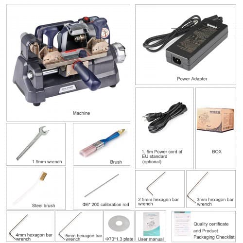 Xhorse Dolphin XP-008 manual key machine cutting machine for special drill/double drill machinery
