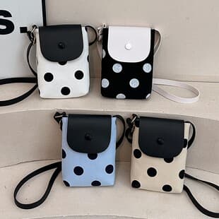 Cross-border Polka Dot Longchamp Bag Fashion Sweet Contrast Color Underarm Bag Foreign Trade Fashion Chic Trendy Crossbody Shoulder Bag