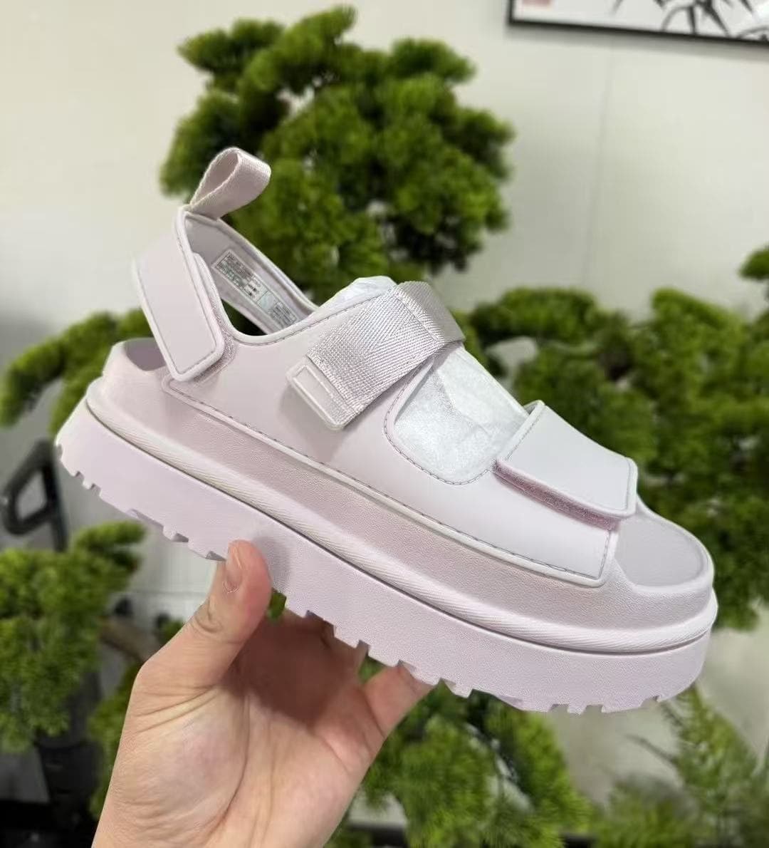 New Spring/Summer Women's Thick Sole Hook-and-Loop Comfortable Casual Fashion Elevated Sandals