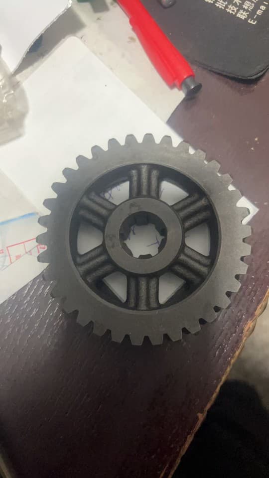 Earth Drill Digger Gearbox 34-Tooth Gear Transmission for Planter Gear Turbine Hole Drilling Machine Accessories