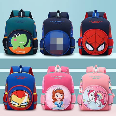 New Cartoon Cute Children's Backpack Dinosaur Printed Double Shoulder School Bag For Kindergarten Primary Students
