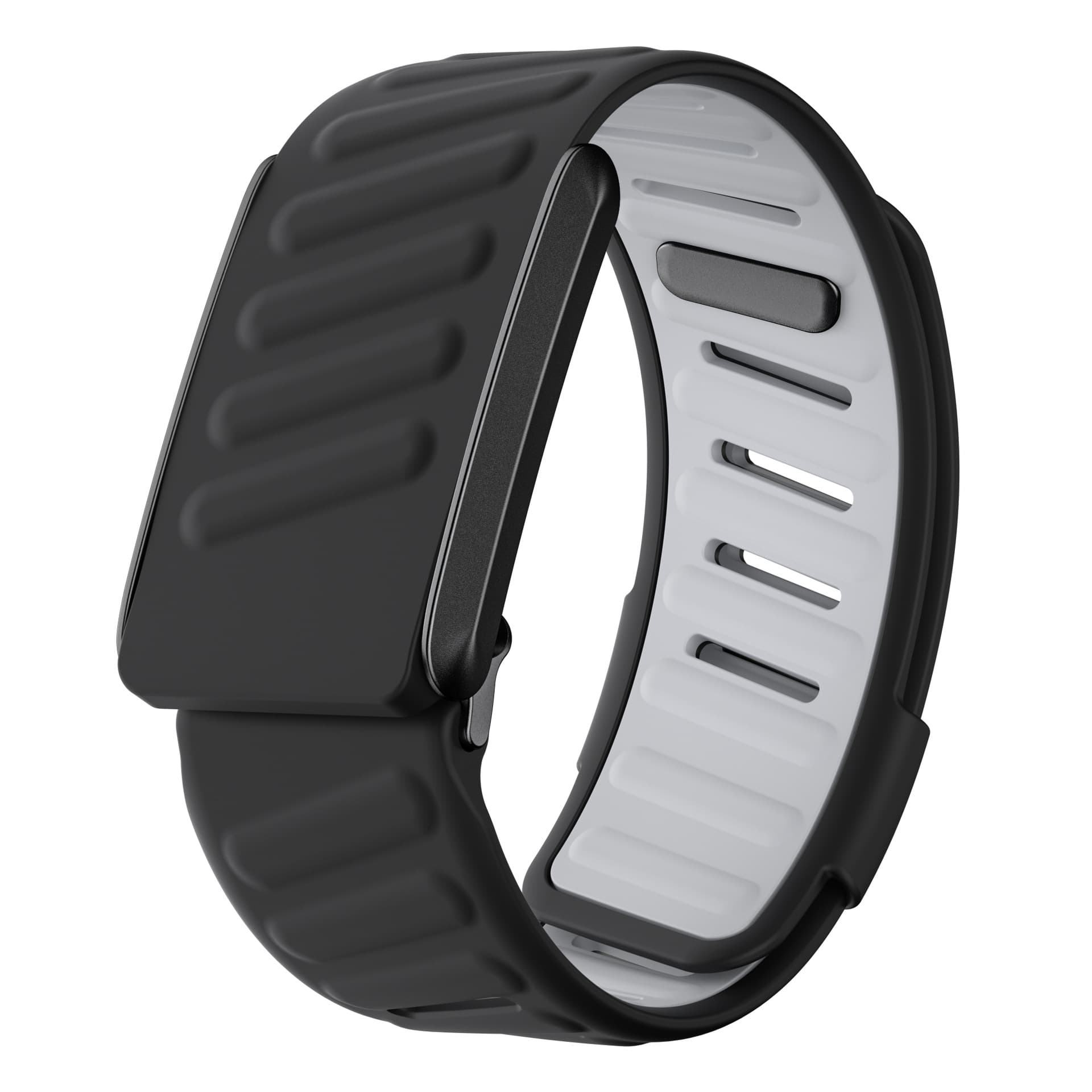 Two-Tone Silicone Fitness Bracelet Compatible with Whoop Watch Ronaldo Style Band Adjustable Size 136mm*113mm*25mm for Health And Fitness Enthusiasts