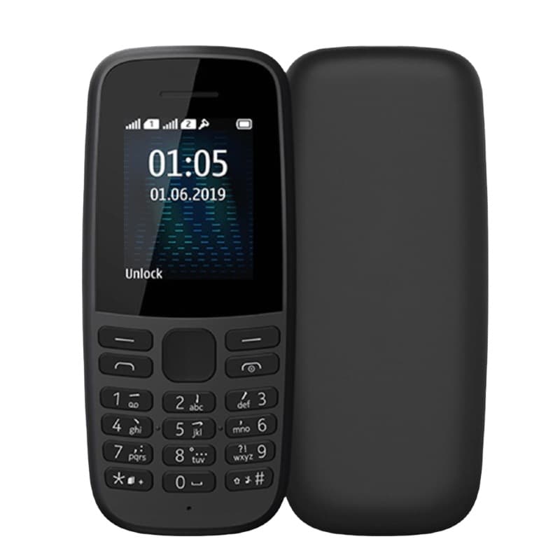 105 Senior Mobile Phone Feature Phone GSM 2G Student Keypad Bar Phone Large Font Loud Sound GSM Mobile Phone