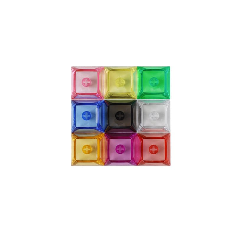 PC material high transparency XDA2 height 9.3mm backlit spherical multicolor mechanical keyboard MX cross stem keycaps