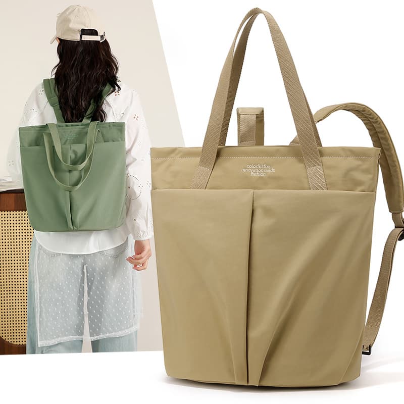Colorful Fox Large Capacity Backpack Commuting Tote Bag Shoulder Bag Women's Ultralight School Bag Travel Backpack