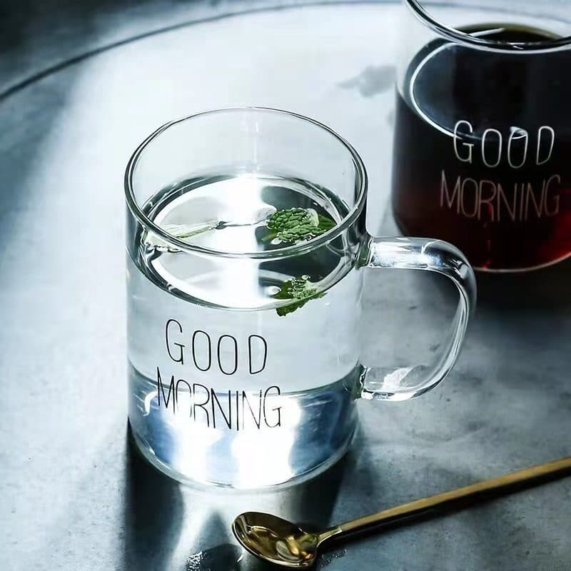 Breakfast Cup Heat-resistant Glass Water Cup Green Tea Cup Milk Cup Advertising Gift Glass Water Cup Borosilicate Glass