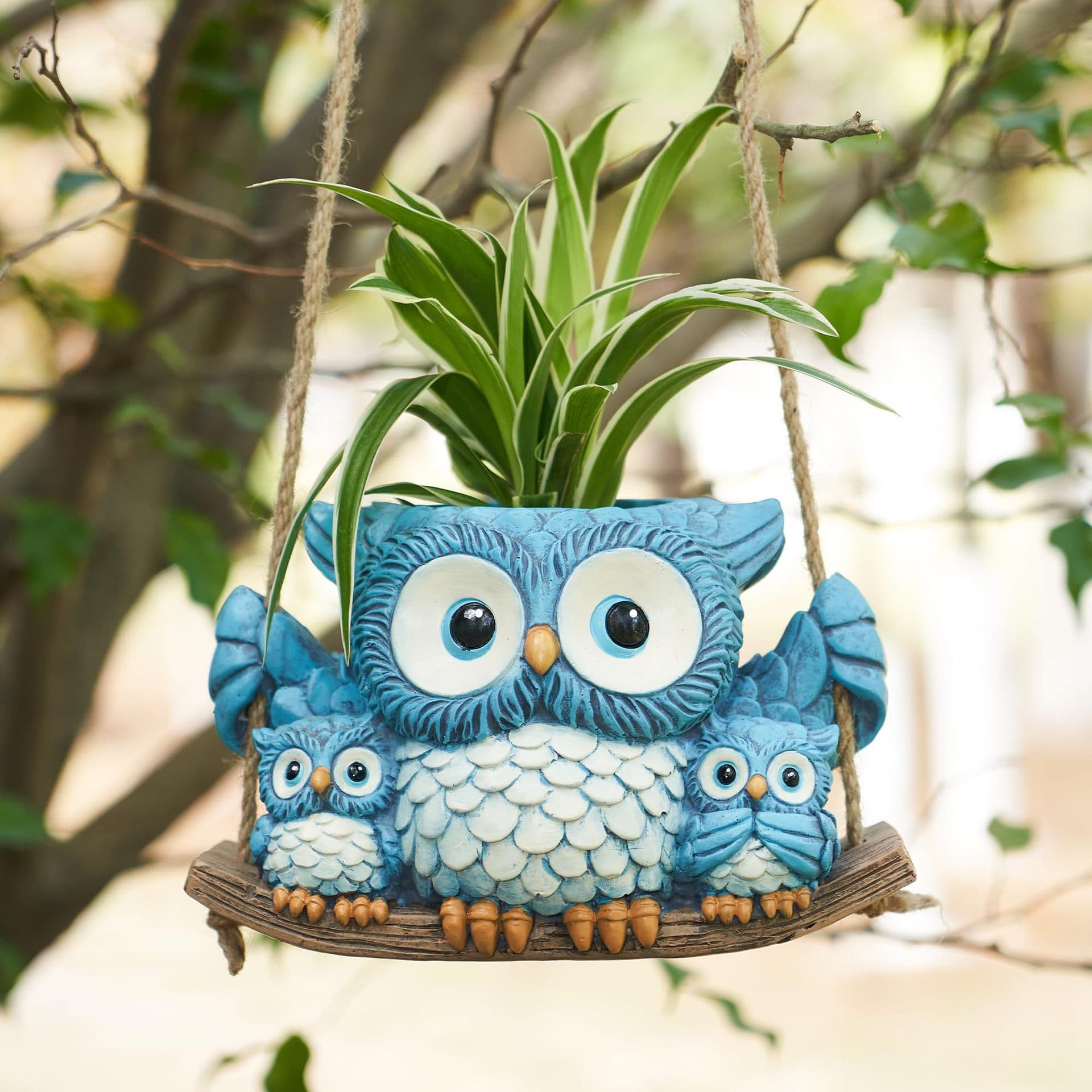 New Cross-border Owl Hanging Planters Succulent Decoration Gift