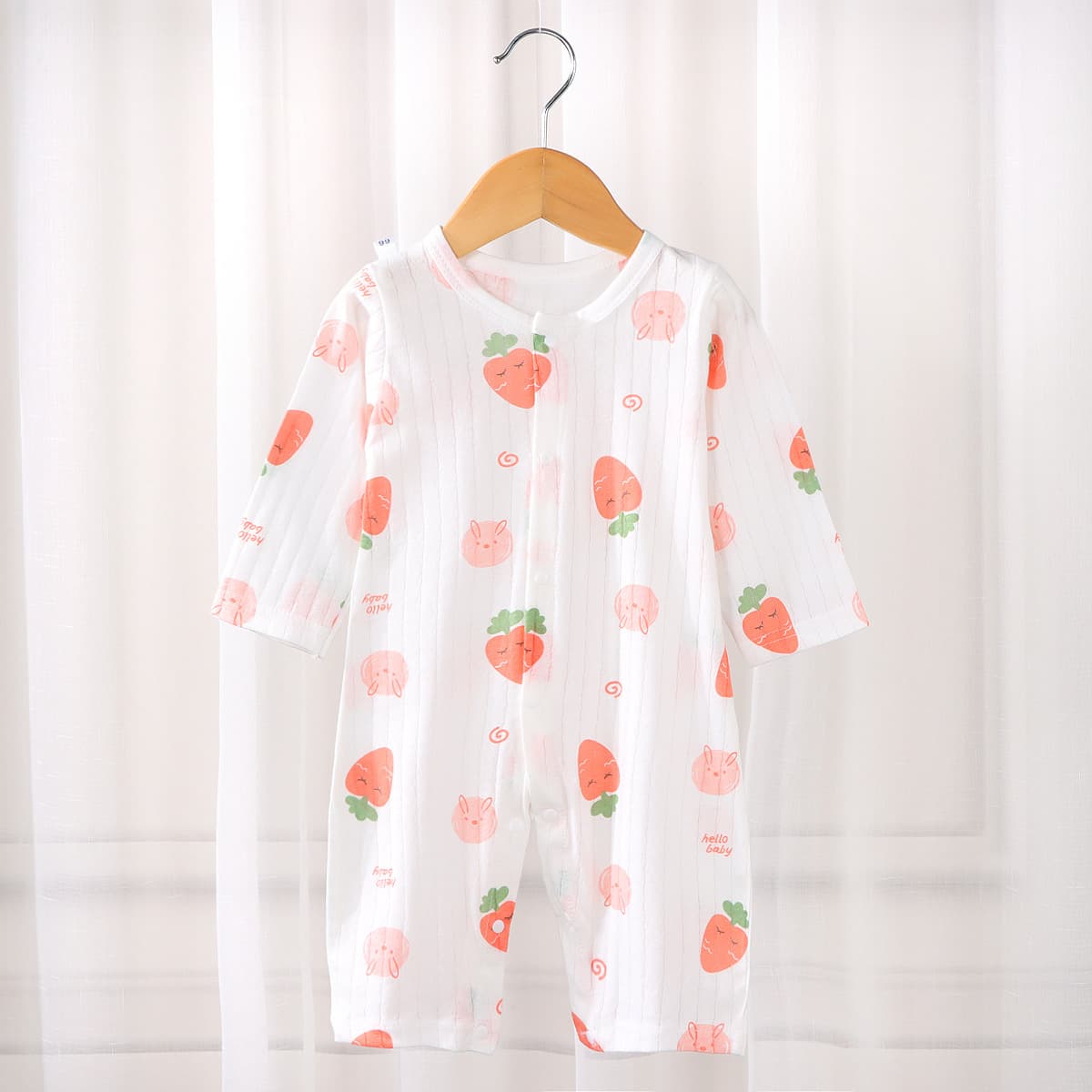 Baby Romper Thin Summer Style Cotton Sleepwear Newborn Monk Style Bodysuit Crawling Suit Hot Selling