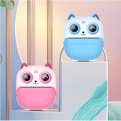 New Instant Camera for Kids, Cute Cartoon Mini Digital Camera for Children, HD Print Camera Toy Gift