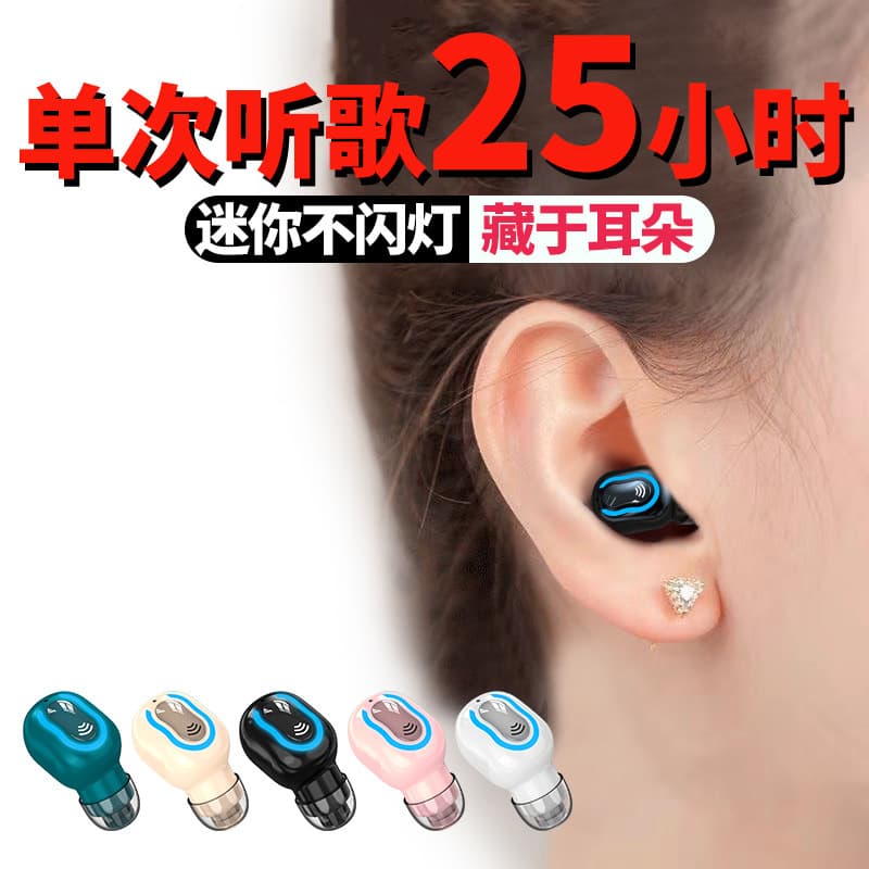 E-commerce Hot M6 Factory Direct Mini Invisible Ultra-Small Bluetooth Earbud Long Standby Single Ear Business Sports