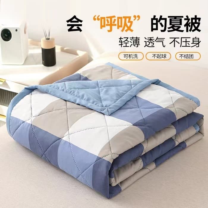 Source Factory Wholesale Washable Cotton Summer Blanket Single/Double Summer AC Quilt, Conference Gift Cool Blanket Bulk Purchase