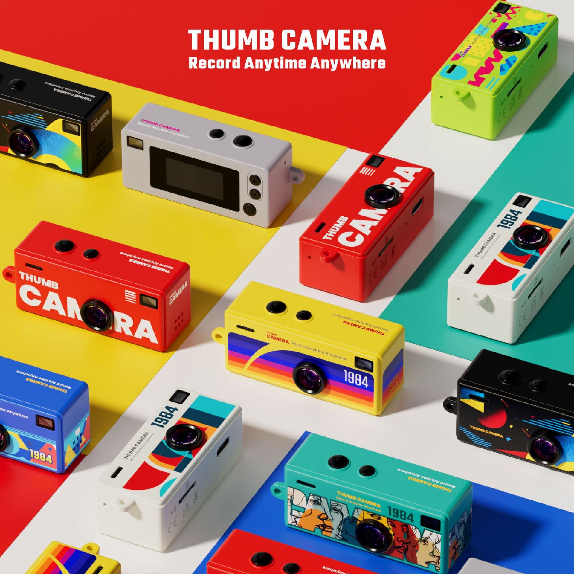 Cross-border Mini Thumb Camera Backpack Clip, Photo Upload to Phone, Student-Friendly Portable HD with Screen, Wholesale