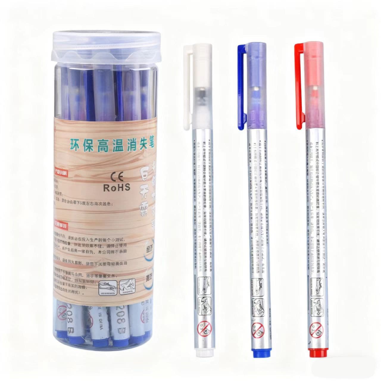 Heyao Large Capacity High-temperature Disappearing Pen - For Clothing Fabric Leather Marking, Heat-vanishing Water-soluble Color Pen with Thick Tip