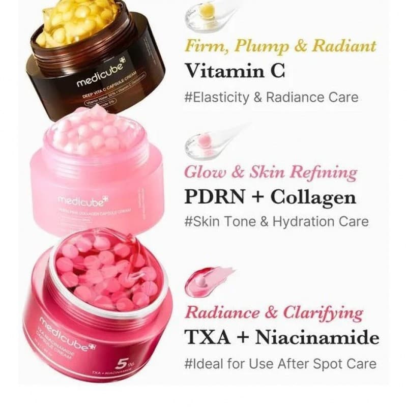 TK's popular medicube vitamin water amic acid 5% soybean moisturizing cream essence 55g