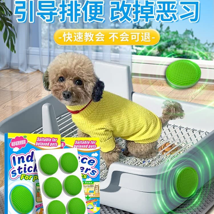 Dog potty training tool to prevent dogs from urinating indiscriminately and to guide them to the toilet.