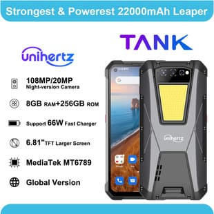 Unihertz TANK 6.81-inch Black 8+256G Rugged Smartphone