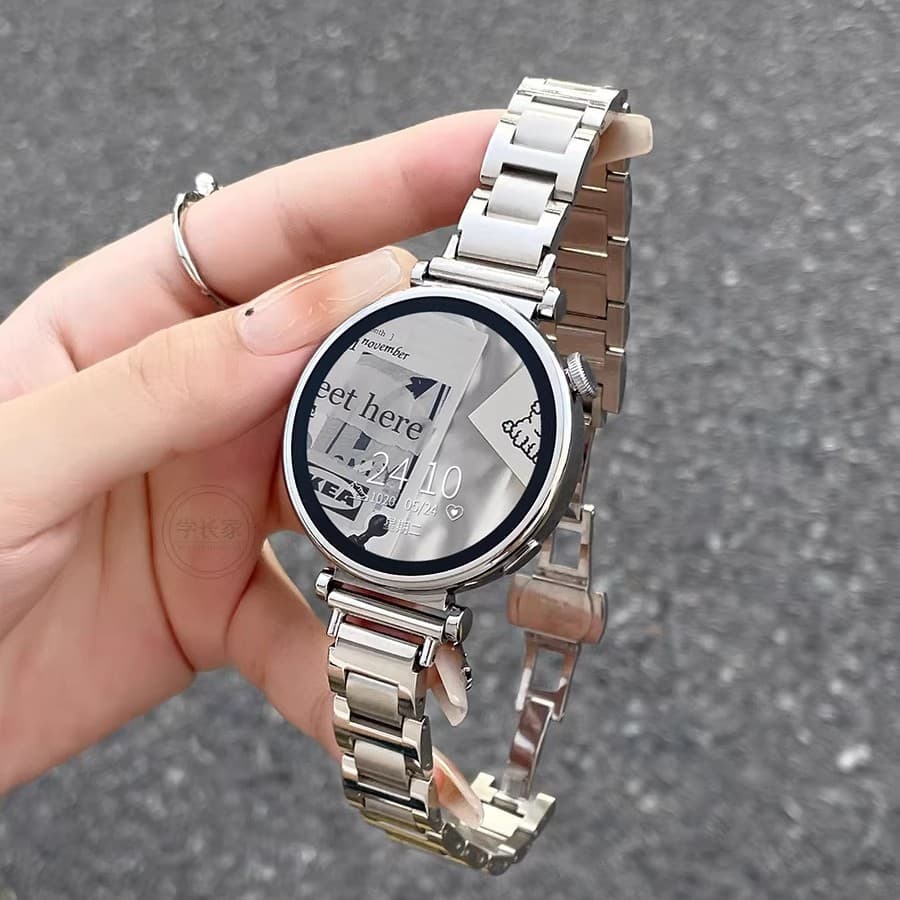 Suitable for Huawei gt6 metal strap blue balloon GT5 strap summer high-end female GT4 new watch5/4