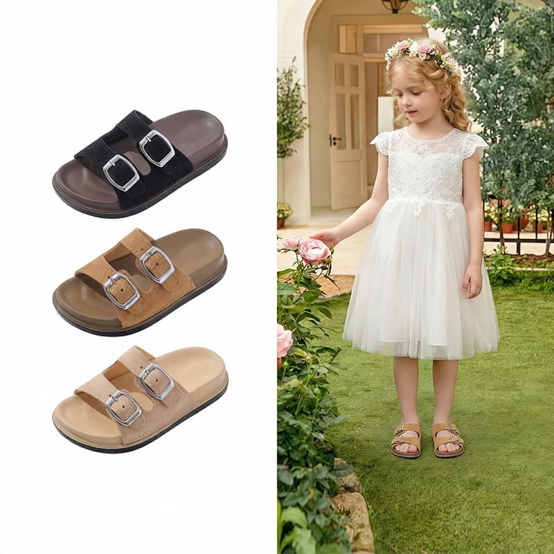 Summer Children's Birkenstock Sandals, Non-Slip Soft Sole for Boys and Girls, Parent-Child Matching, Kids Beach Sandals