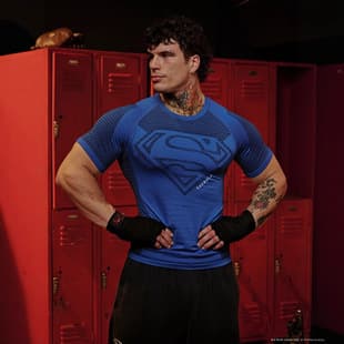 YOUNGLA American Summer New Men's Tight T-Shirt Runner Sports Fitness Training Quick-Dry Short Sleeve