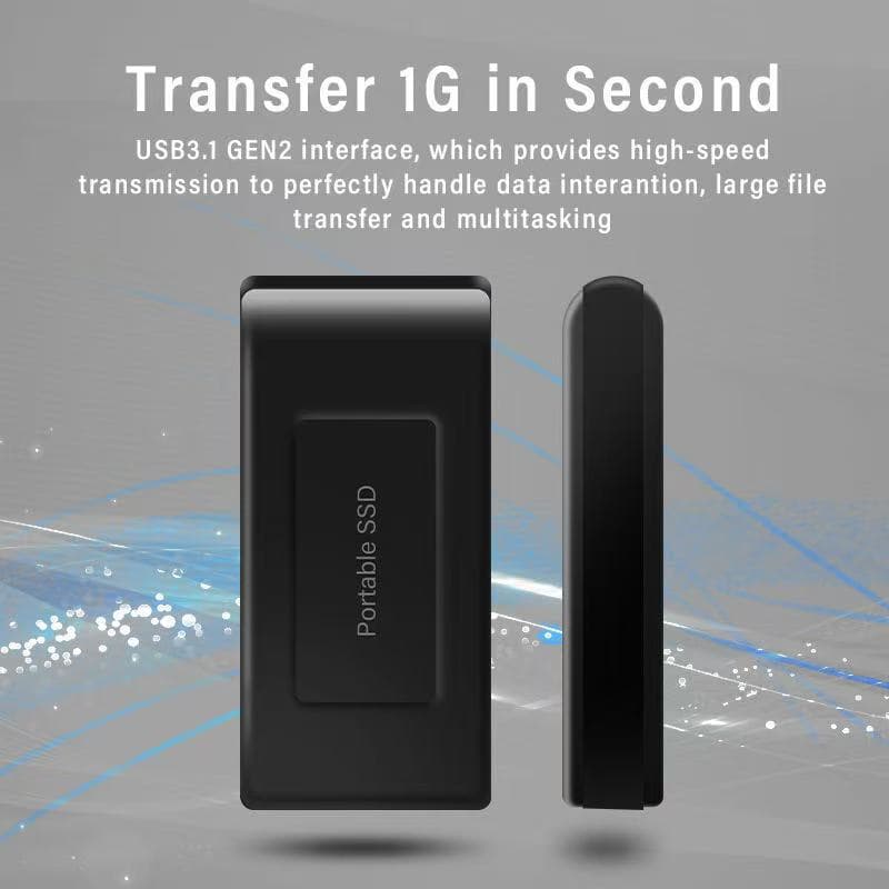 Portable SSD USB 3.2 Gen 2 External Hard Drive 1TB/2TB/4TB High-Speed Mobile Hard Drive for Cross-Border Use