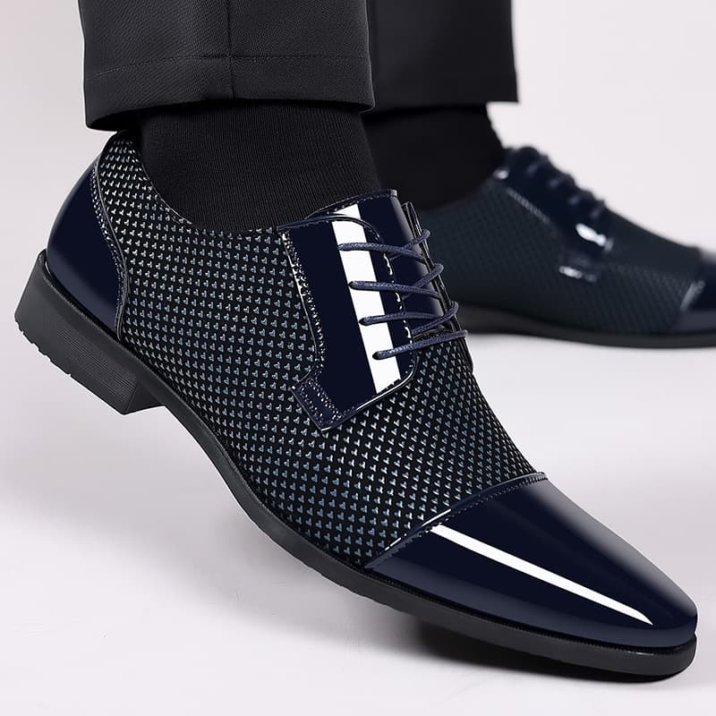 Leather Shoes Men New Style Business Formal Casual Spring Autumn Breathable Men's British Korean Style Pointed Toe Groom Wedding Shoes