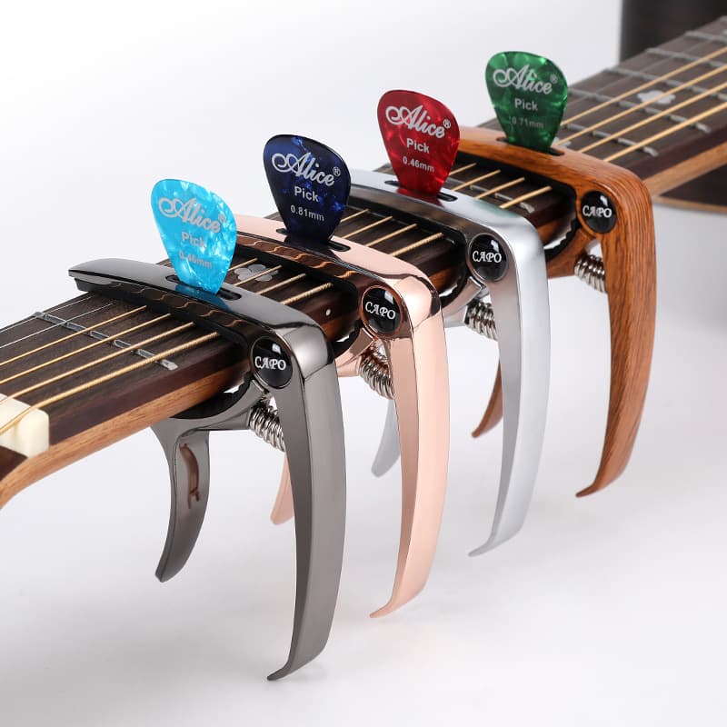 Folk guitar capo metal electric guitar capo ukulele accessories unisex tuner clip