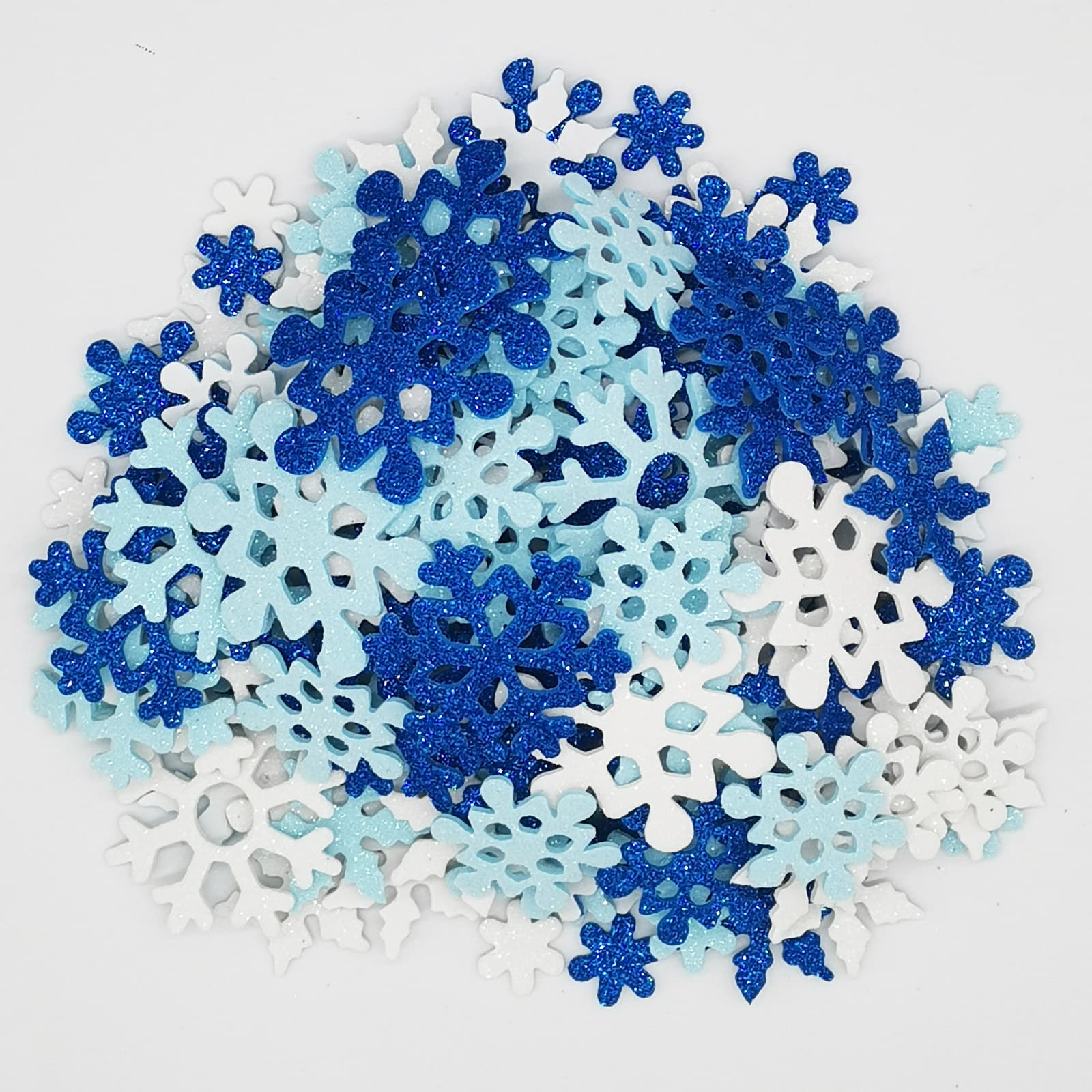 Christmas snowflake glitter powder EVA foam stickers, cross-border exclusive self-adhesive DIY foam stickers