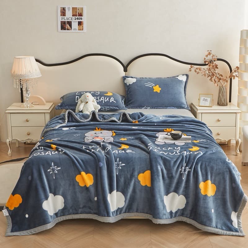 2024 new printed milk plush blanket (multiple patterns available)