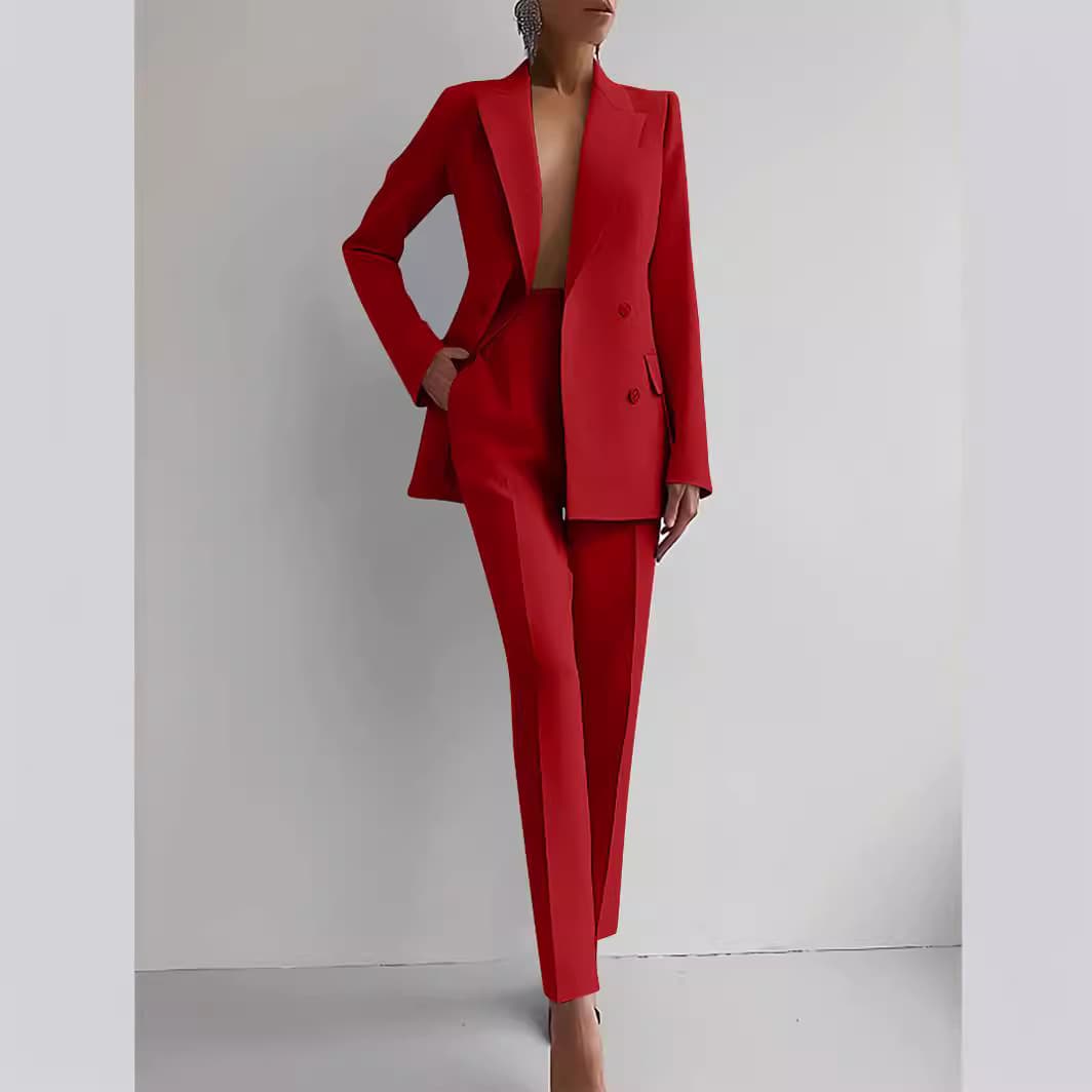 2024 Spring Amazon Cross-Border Fashion Casual Professional Women's Suit Set