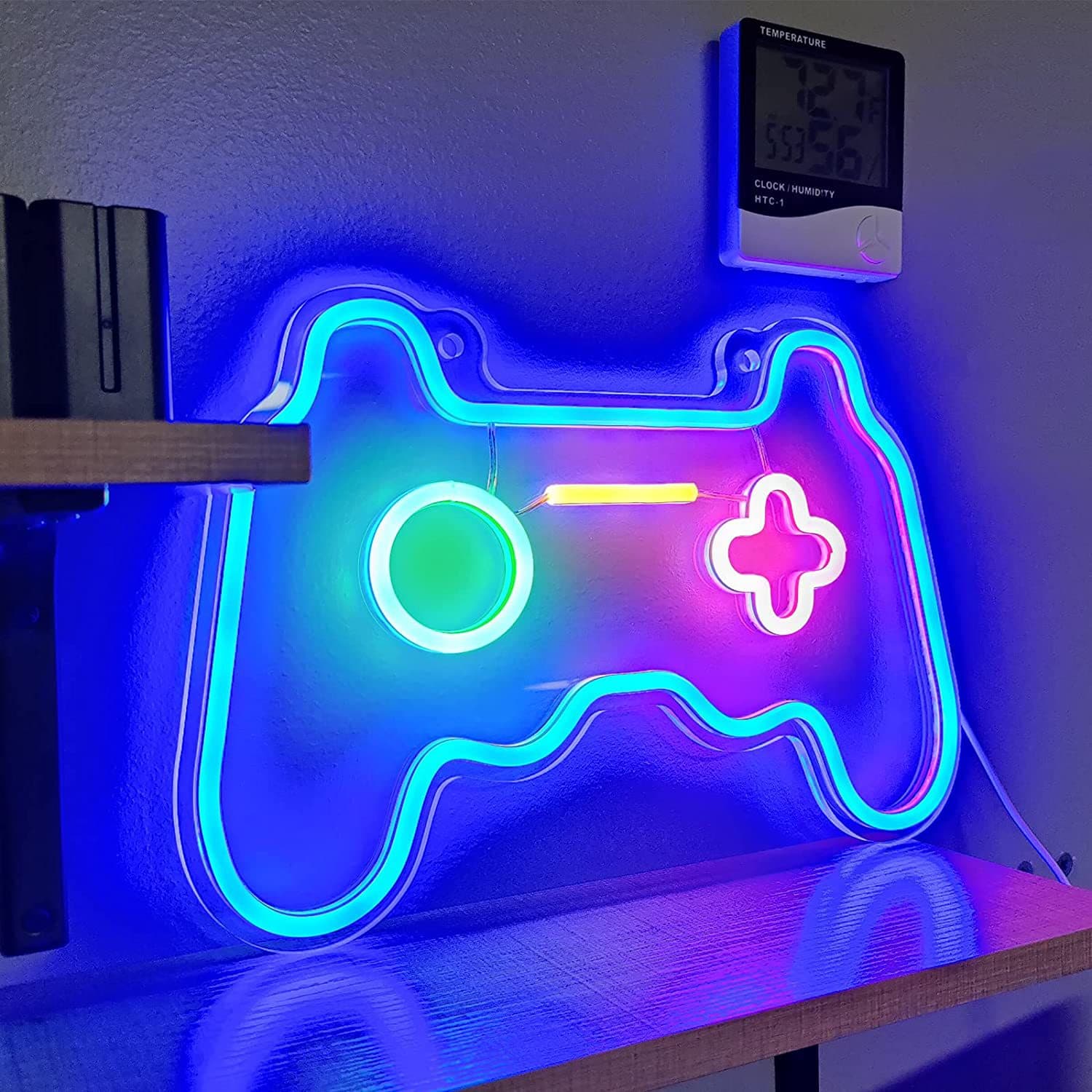 Amazon Neon Sign Game Controller Acrylic Neon Light Playroom Children's Gift Direct Mount Decoration