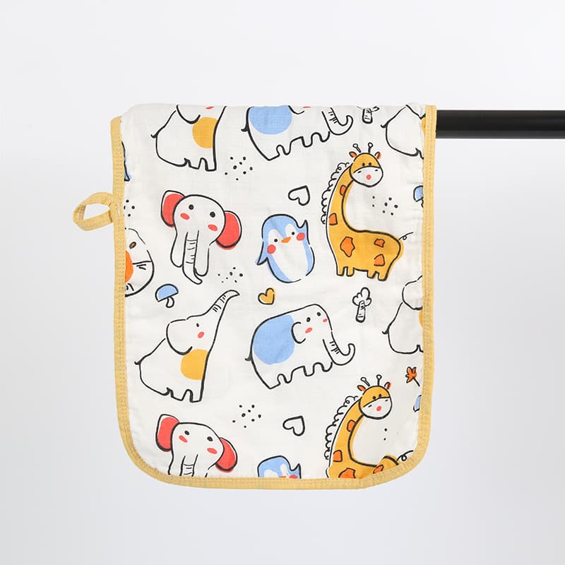 Upgraded Hanging Loop Gauze Towel, Pure Cotton Kids Small Towel, Bath Towel, Face Towel, 30*50CM, Wholesale