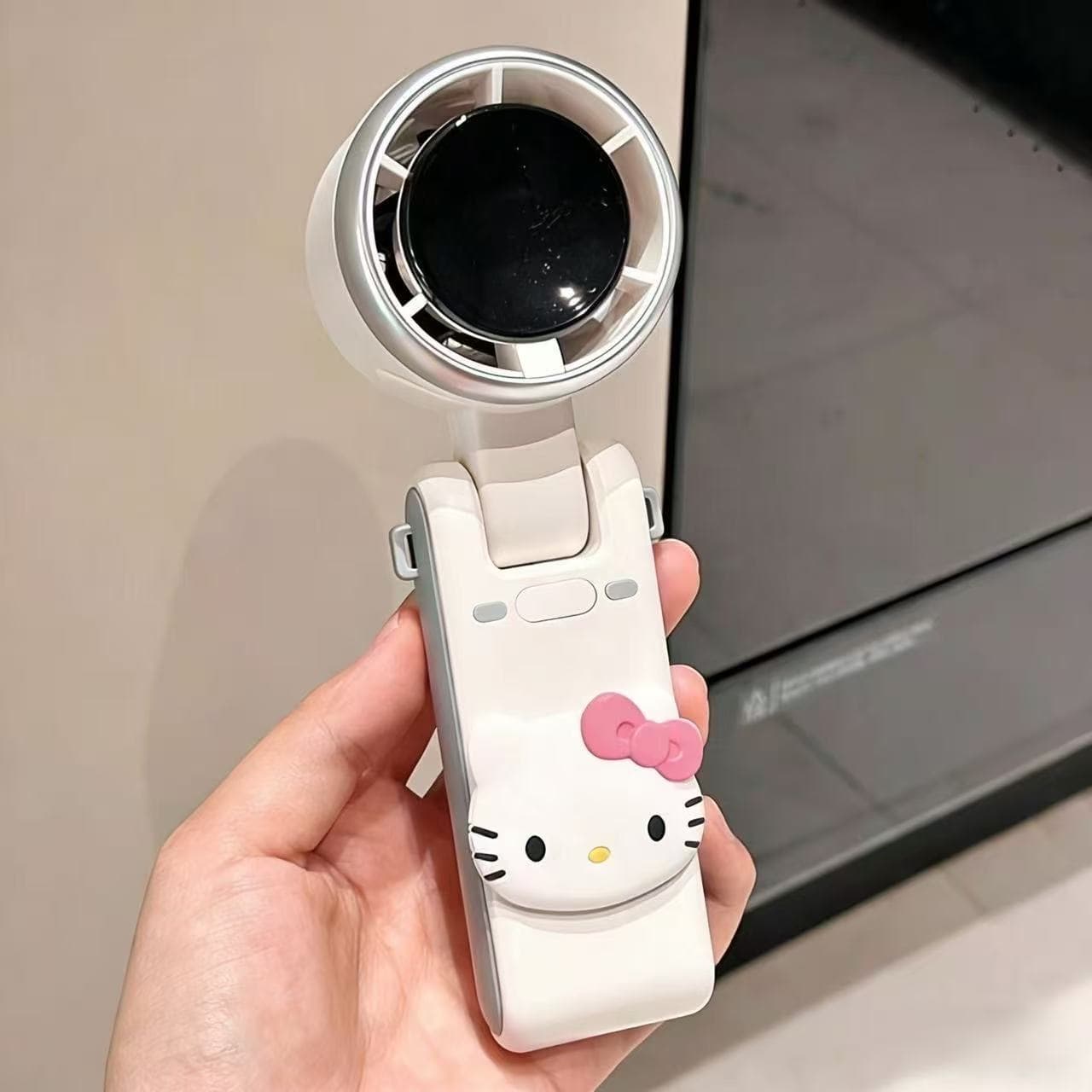 Cartoon Bladeless Fan Handheld Ultra-Long Battery Life Small Desktop Mini Portable Stand Turbo Fan