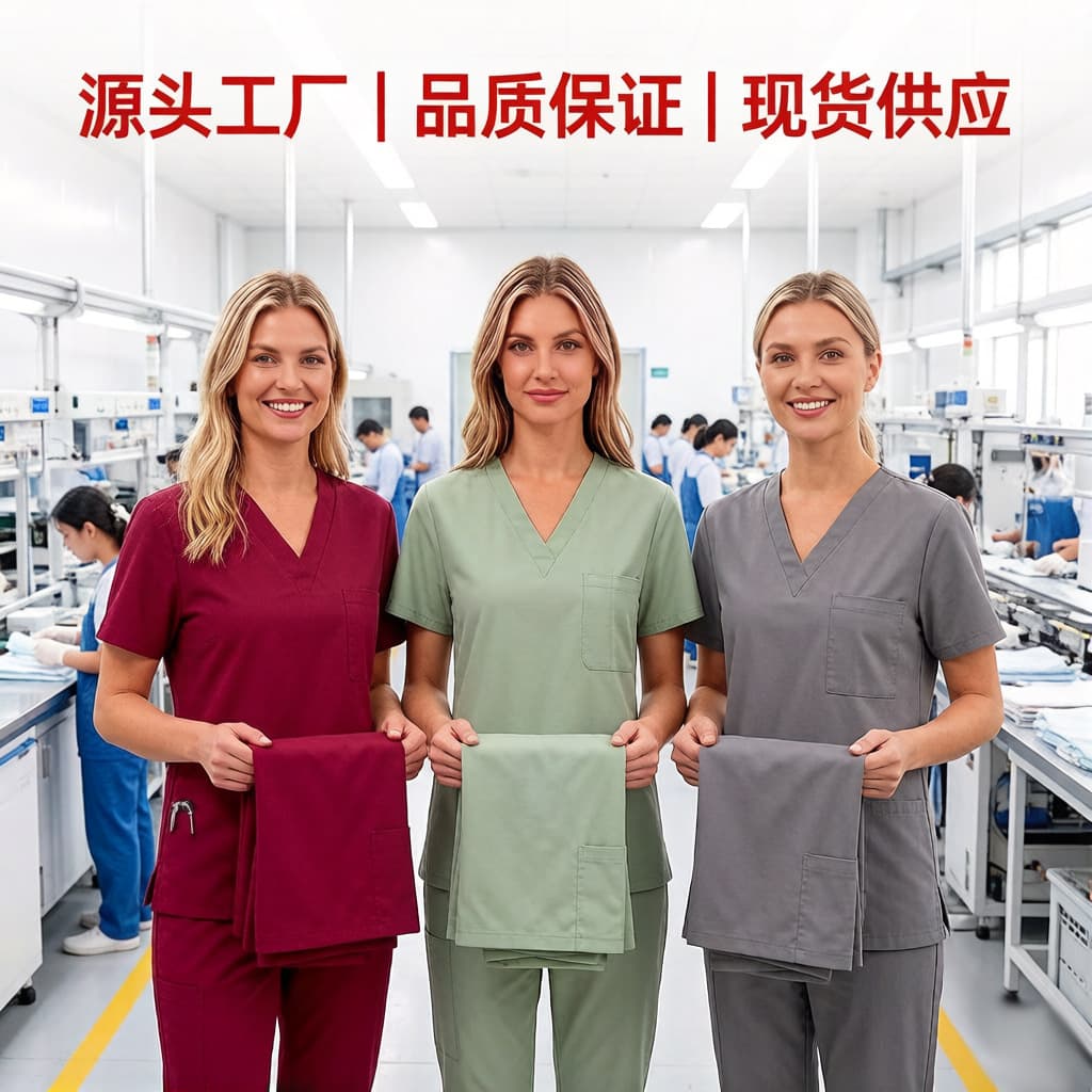 Cross-border Amazon Scrub Pet Grooming Doctor Nurse Uniform Medical Workwear Hospital Handwashing Clothes