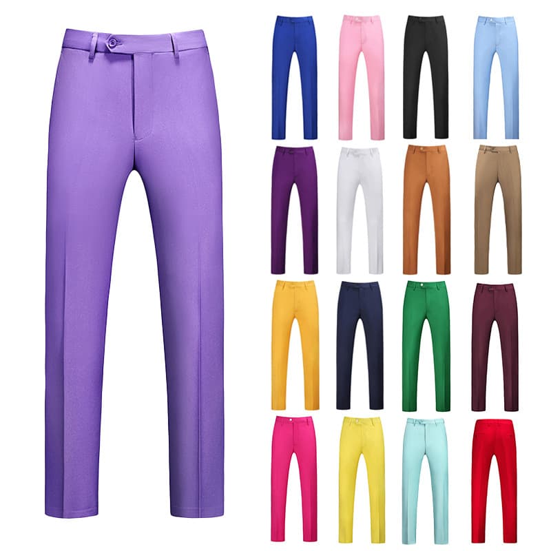 2026 Yunni mainly promotes men's wedding large size trousers 19 solid color foreign trade cross-border large size solid color men's trousers