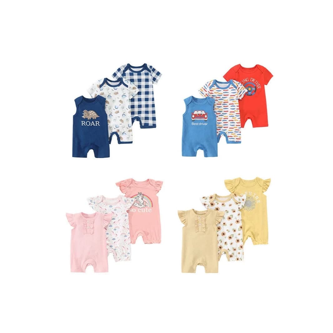New Style Infant Toddler 3-Piece Boxer Jacket for Boys and Girls, 0-1 Year Old Baby with Flutter Sleeves