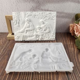 S0915 Wild Su Family Semi-3D Desktop Decoration Cement Plaster Mold DIY Silicone Mold