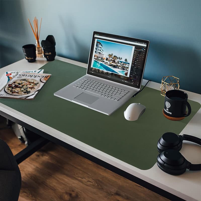 Mouse Pad for Office Use, Computer Desk Pad, Keyboard Anti-Slip Waterproof, Customizable LOGO Pattern, Gaming Desk Mat