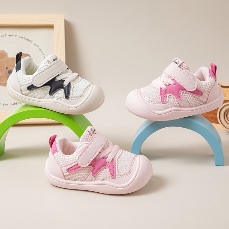 Baby Walking Shoes 2026 Children Non-slip Shoes Boys Girls New Style Toe Protection Soft Sole Functional Shoes Infant Shoes
