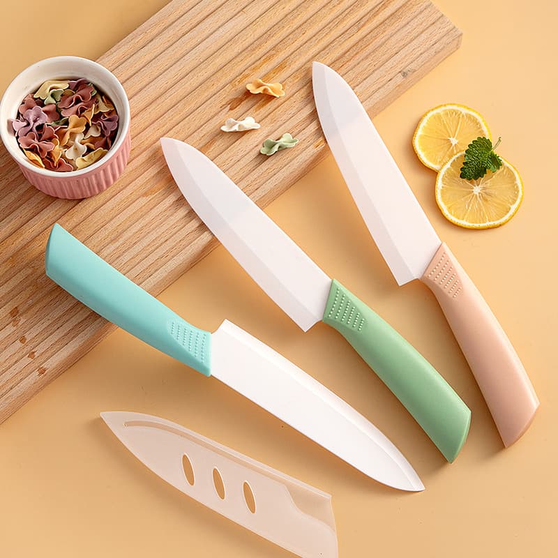 Ceramic Home Fruit Knife Sharp Small Kitchen Vegetable Cutter Non-slip Set with Baby Food Peeler