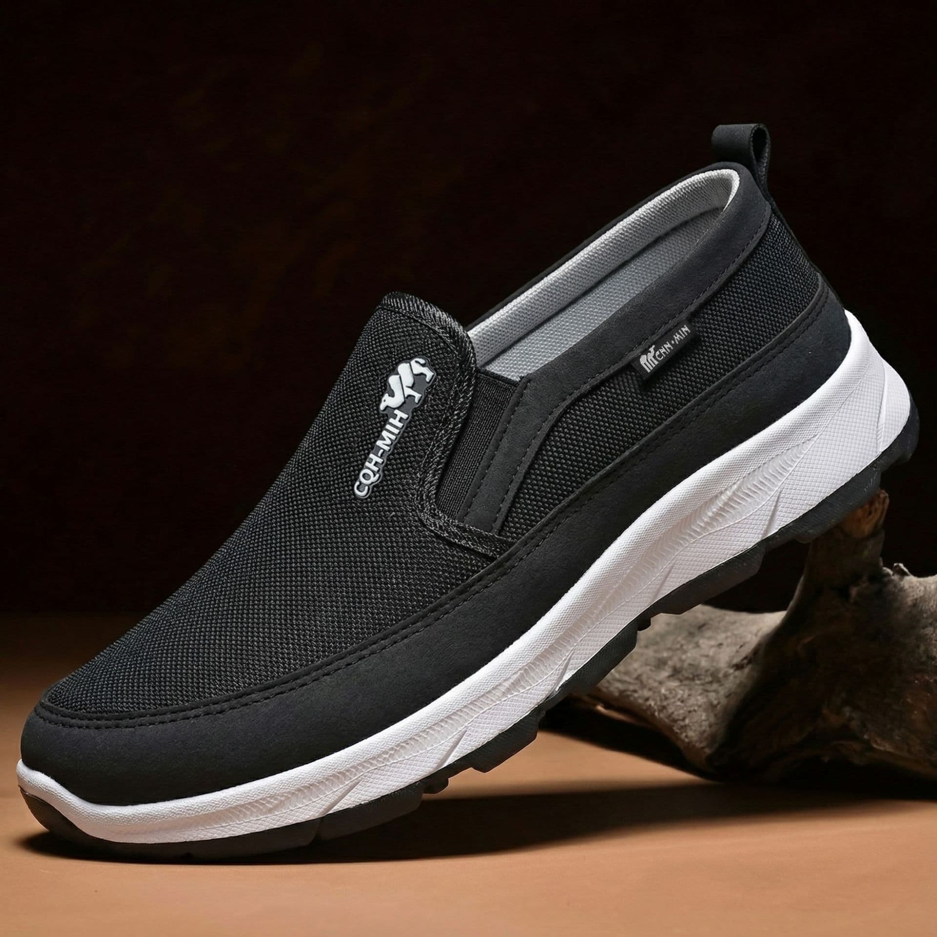 Men's Spring New Style Old Beijing Cloth Shoes, Casual Shoes for Middle-Aged and Elderly Men, Slip-On Breathable Non-Odor Dad Shoes