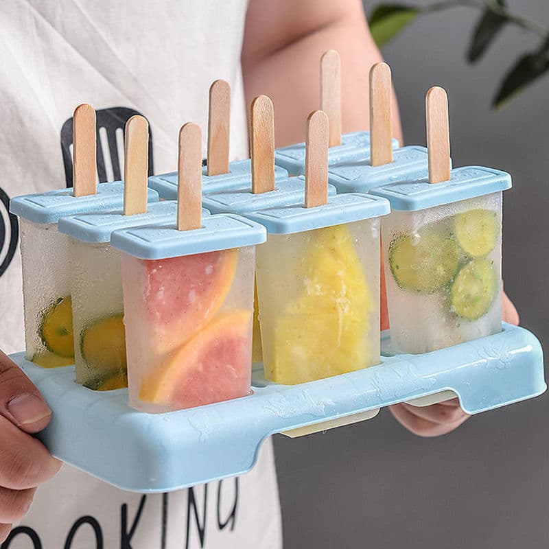 Popsicle Mold for Homemade Use, Complete Set for Ice Cubes and Ice Cream